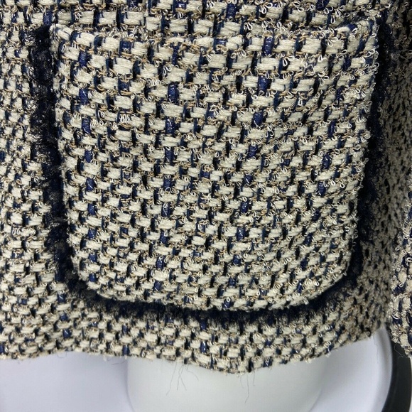 Lafayette 148 Women’s Textured Weave Jacket Ivory - Picture 3 of 8